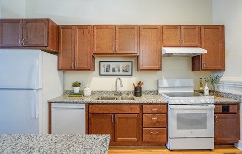 Fully Furnished Kitchenat Upper Post Flats, Fort Snelling, MN 55111
